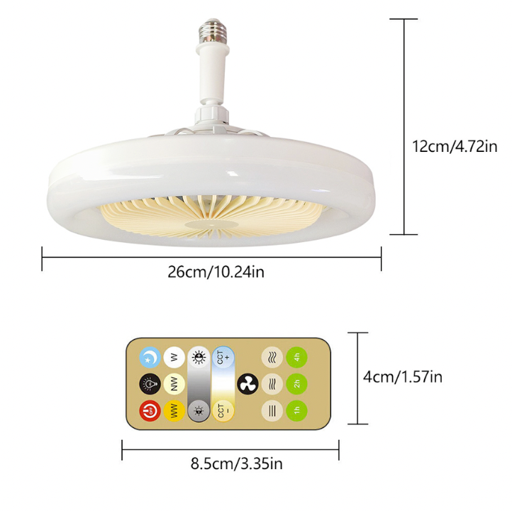 Ventilador de Teto com Luzes de Led Integradas